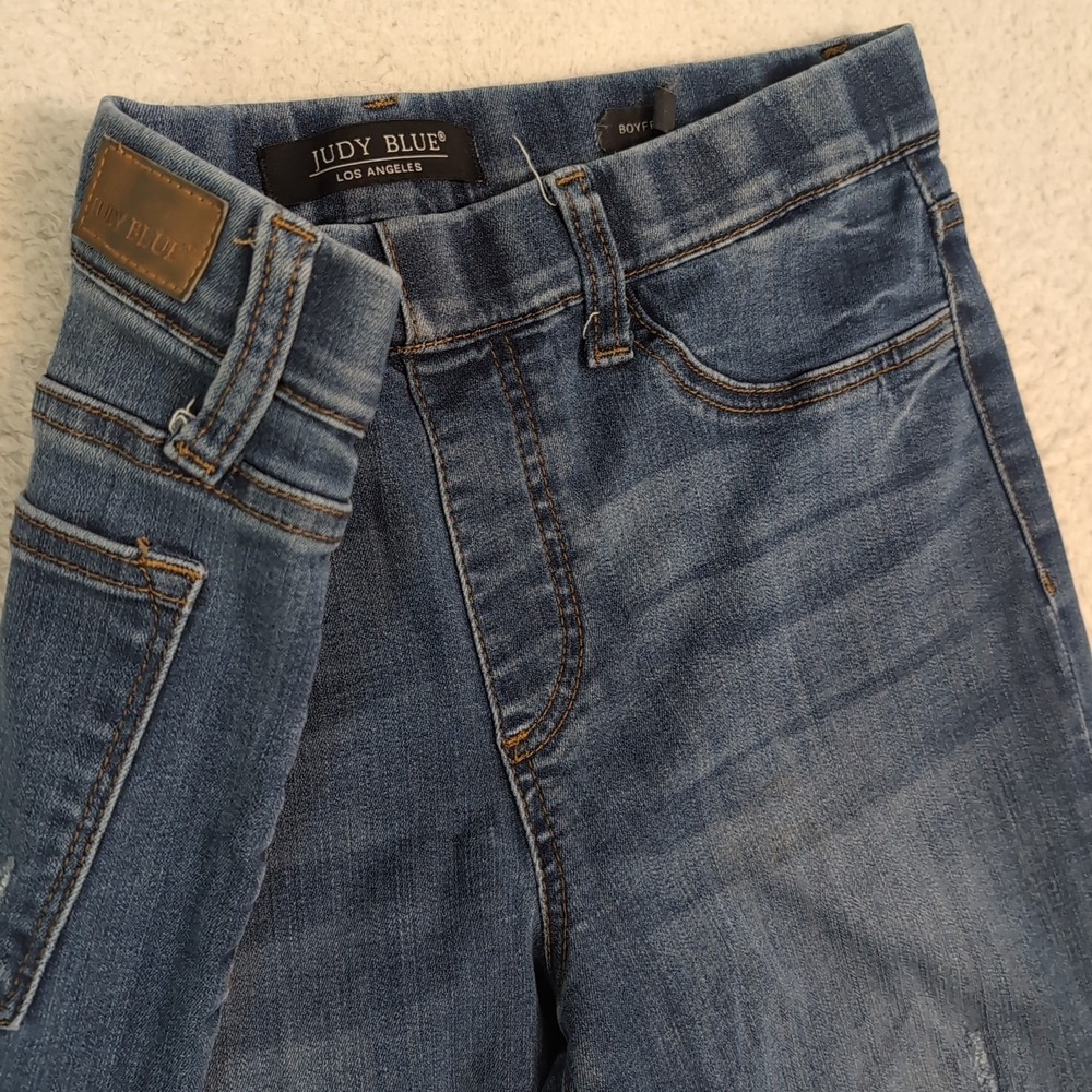 Judy Blue Jeans Womens 9/29 Blue Denim Pull On Skinny Jeggings Stretch Leggings